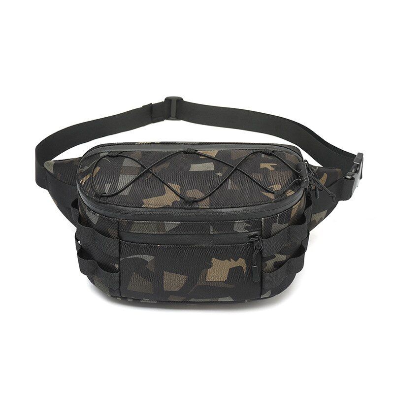 Men's Purse Business Multi-functional Chest Bag Sport Waterproof One-shoulder Cross-body Bag Men Cross Border Style: Camouflage