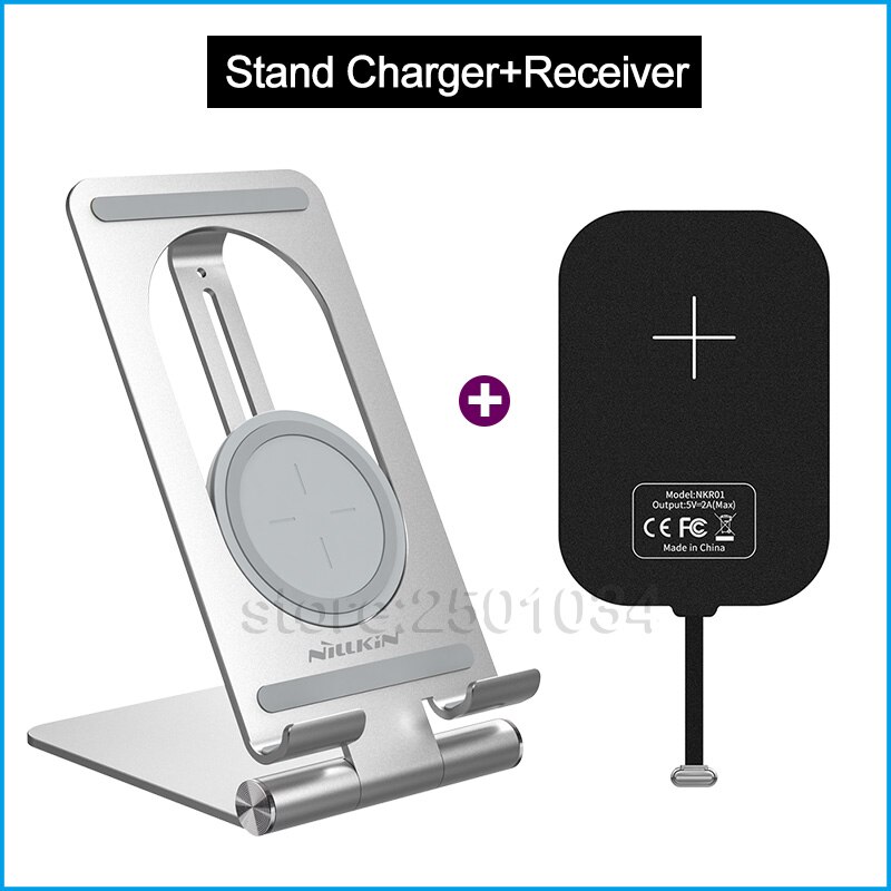 Nillkin Fast Wireless Charging Stand for iPad Pro 9.7 10.5 12.9 Tablet Qi Wireless Charger+10W Charging Receiver: Charger and Receiver / Pro 12.9 2017