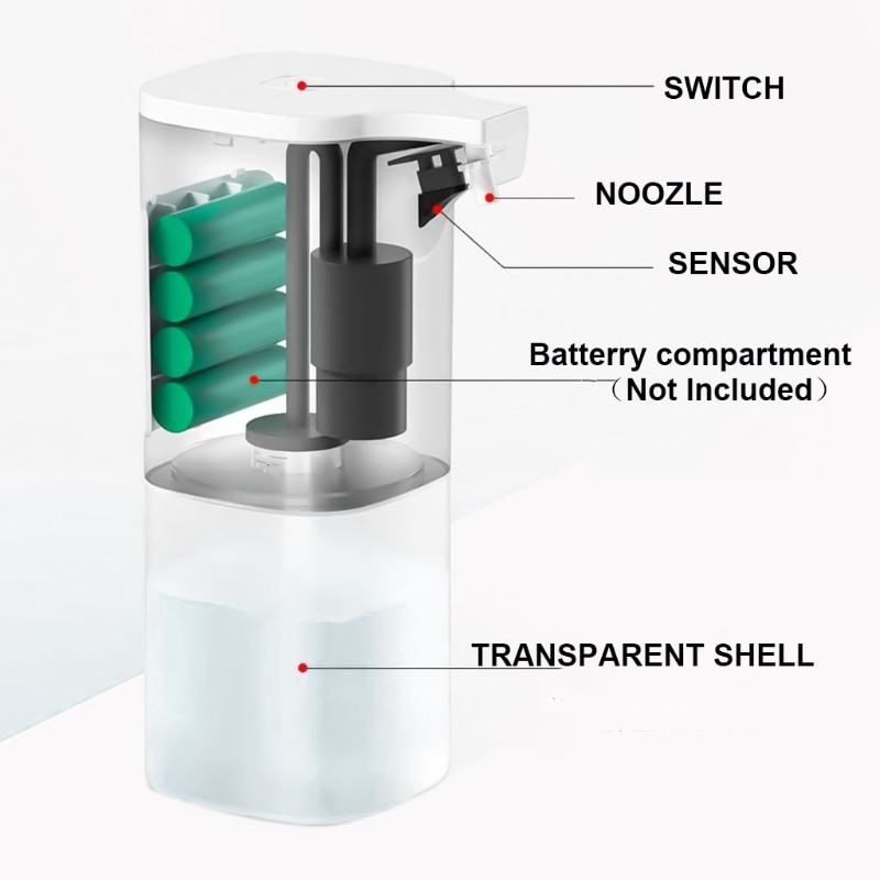Automatic Alcohol Dispenser 12oz/350ml Touchless Hand Sanitizer Dispenser