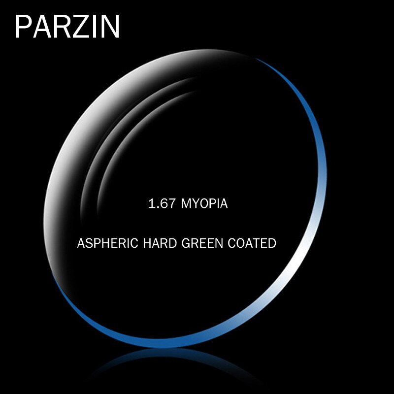 PARZIN Prescription Lenses Women Men 1.56 1.61 1.67 1.74 Single Vision CR-39 Resin Aspheric Glasses Lenses Myopia Optical Lens