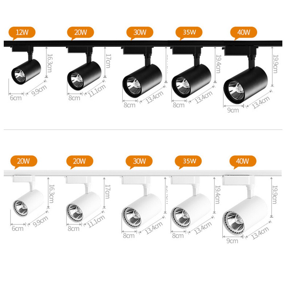 Éclairage de rail de suivi de projecteur industriel de la lumière 220v de tache de 35W led