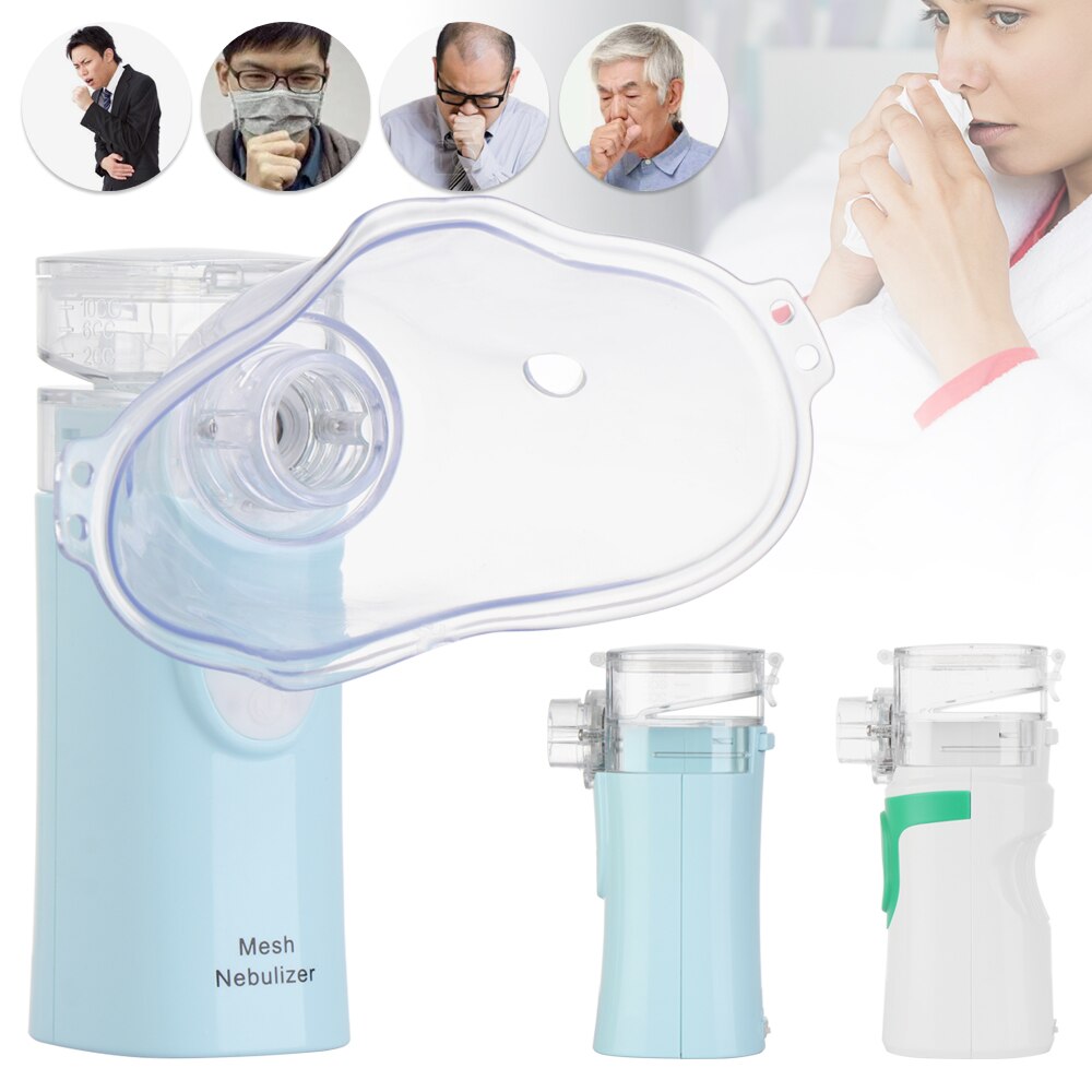 Mini Portable Handheld Rechargeable Silent Ultrasonic Nebulizer Inhaler Respirator Mesh Nebulizer For Kids Adult Heath Care