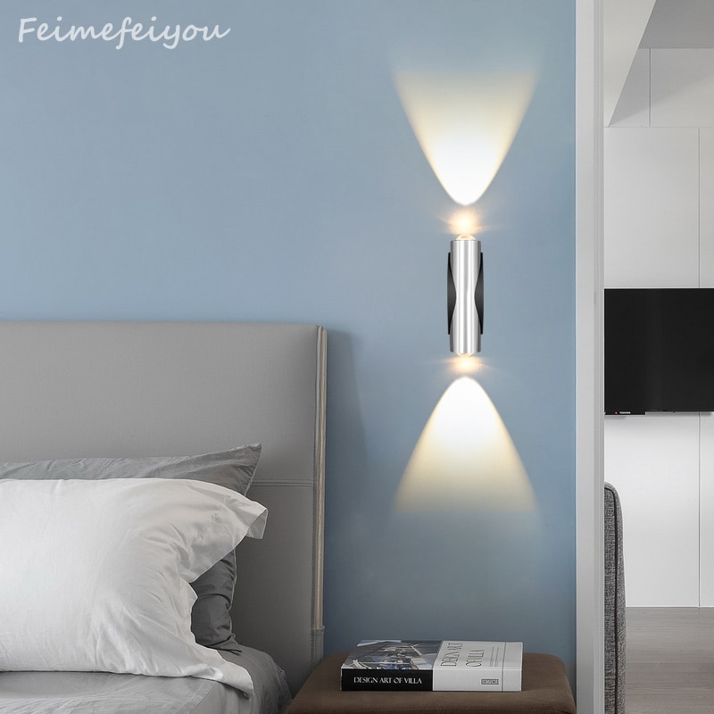 Feimefeiyou luminaria Indoor LED Wandlamp AC110V/220 V materiaal Aluminium Blaker slaapkamer Versieren Wandlamp