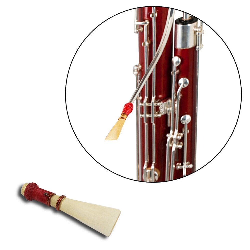 1PC Bassoon Reed Medium Strength Bassoon Reed with Case Bassoon Parts & Accessories 55 * 15 * 7 mm