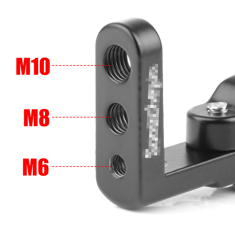 Soporte de manillar de motocicleta de 22mm, soporte de montaje de foco de faro LED, abrazadera de soporte de lámpara de aluminio para bicicleta personalizada Cafe Racer