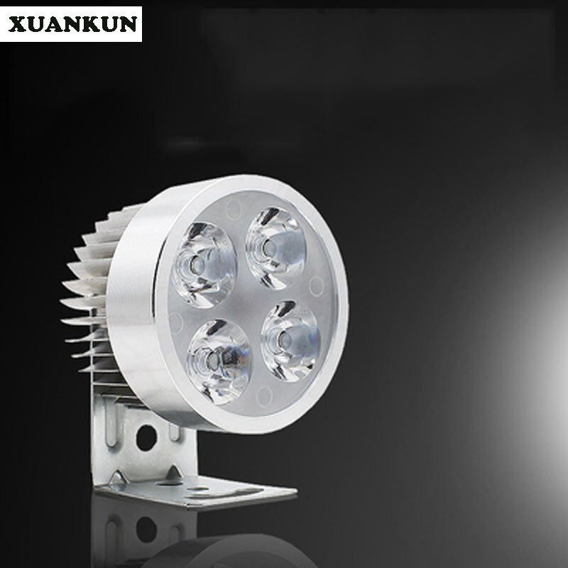 XUANKUN Electric Car Spotlights Electric Car Built-in Spotlights Electric Car Headlamps Modified LED Spotlights Modified 12V-80V: Silver
