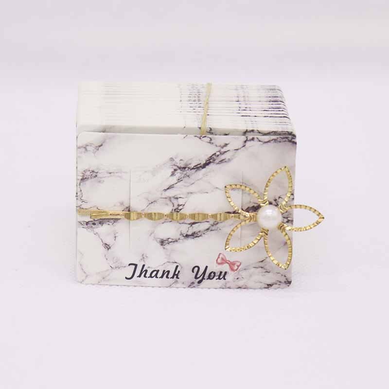 Multiple Marbling Jewelry Display&Packaging Cards Thank You Necklace&Hair Clip&Earring Cards 50pcs/lot: 5x7cm