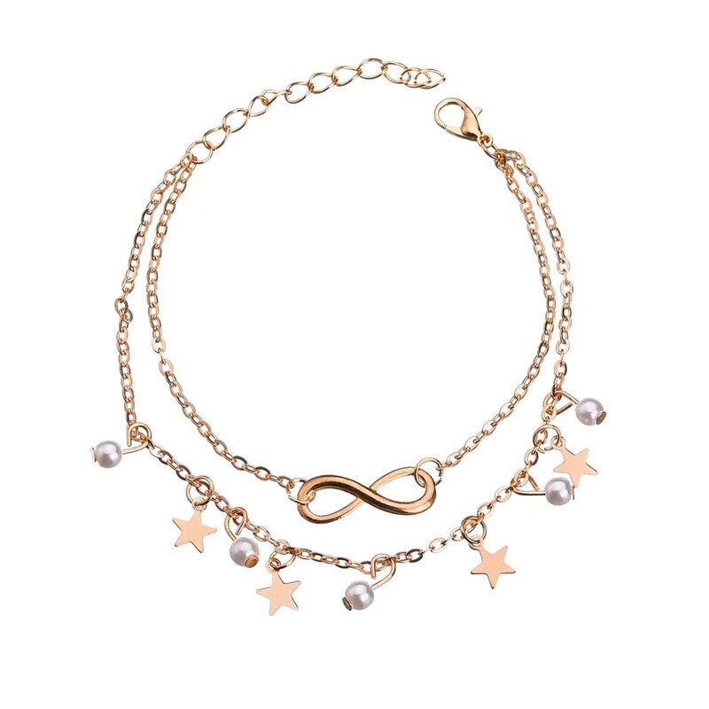 Bracelet de cheville en perles style bohème pour femmes, chaîne de jambe, gland rond, Vintage, bijoux de pied, accessoires, été