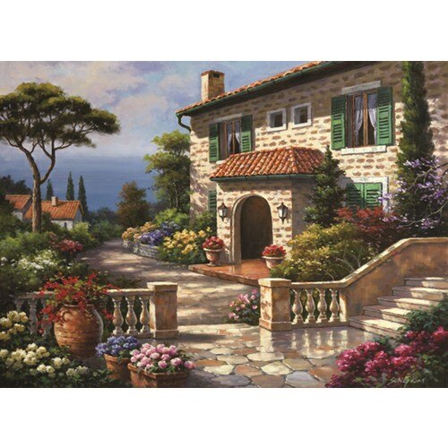 Anatolian 1000 Piece Villa Delle Fontana Puzzle Sung Kim Jigsaw Puzzle Games Entertainment Adulte Sport