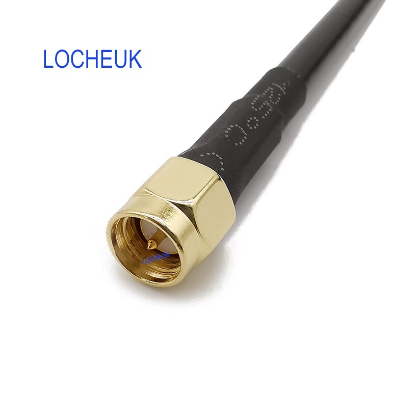 Low-loss 0-6GHz RF Coaxial LMR200 Double SMA Male Connector SMA Male Plug to SMA Male Plug Pigtail Extension Cable