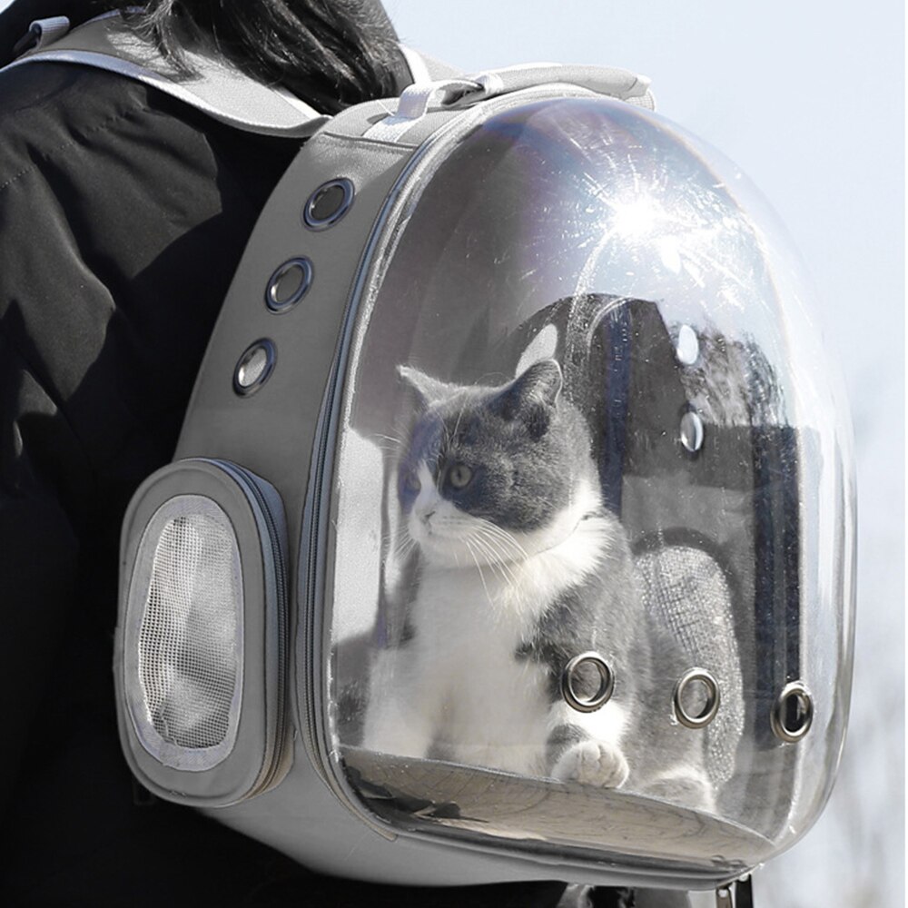 Pet Transport Cat Carrier Bags Bag Carrying For Cats Breathable Pet Carriers Small Dog Cat Backpack Travel Space Capsule Cage