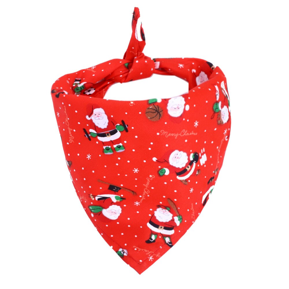 Kerst Hond Speeksel Handdoeken Halsband Kat Verstelbare Driehoek Bib Sjaal Kraag Met Patroon Puppy Accessoires: 13