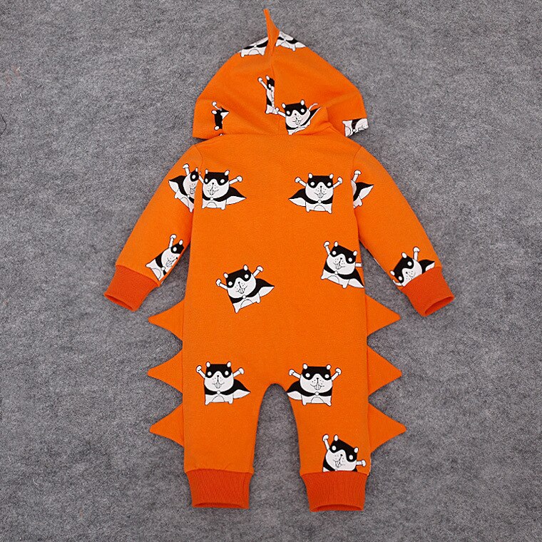 Bebê menino outono roupas de manga longa hoodies macacão zíper frontal aberto algodão macio uma peça geral verde com capuz macacão outfit