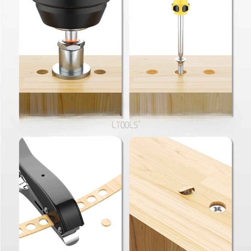 Holz bearbeitung 8mm manuelle Kanten Band Locher Zange einstellen mit Grenze Senker Bohrer PVC Abs Öffner Nagel See Maskierung zange Werkzeuge