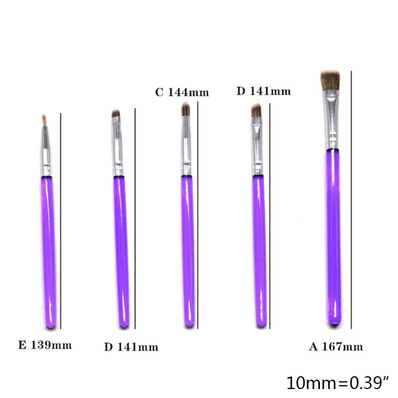 5pcs/set Fondant Cake Painting Brush Decorating Painting Dusting Icing Pastry