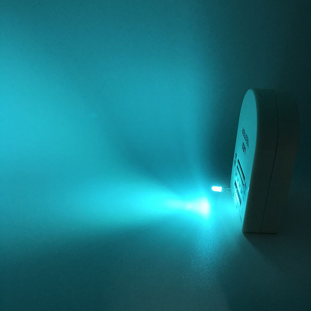 50pcs/lot 3MM Cyan Green Color Round Head Borderless Ice Blue LED Light Emitting Diode Light Bead