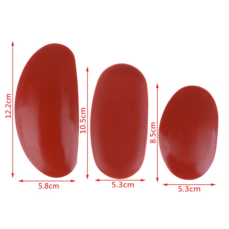 Sculpture faite à la main pour artiste en argile et céramique, outils spéciaux d'art auxiliaire, poterie rouge et artiste en argile, couleur rouge très douce, 3 pièces/ensemble