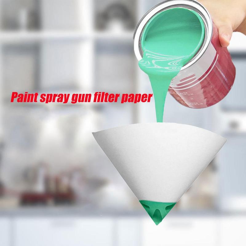 50 Stuks Paper Verfzeefjes Papier Verf Conische Theepot Zeef Verf Cone Tool Trechter Mesh Filter P3J7