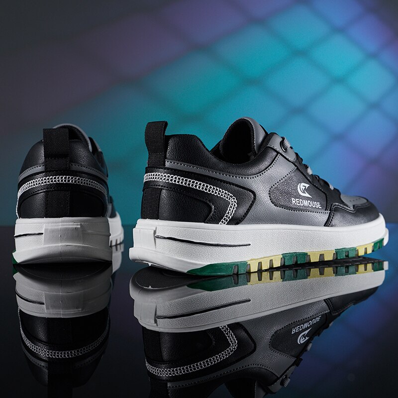 Zapatos informales de cuero Artificial para hombre, zapatillas ligeras informales, transpirables, para primavera, 2022