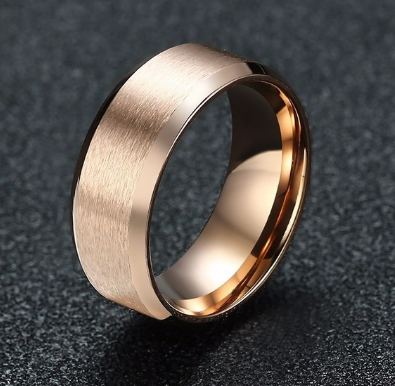 15 anillos negros de acero inoxidable para hombres y mujeres, joyería de