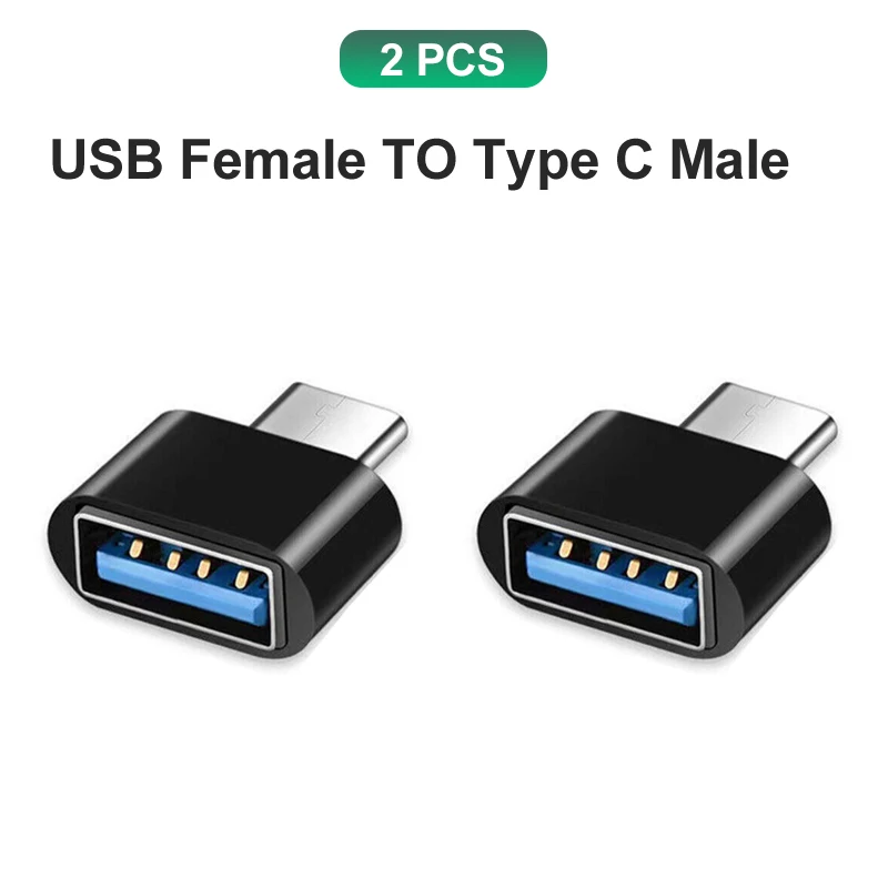 NNBILI OTG USB 3.0 do adaptera typu C typu c żeński na USB męski konwerter dla Macbook Xiaomi Samsung złącze OTG: orange