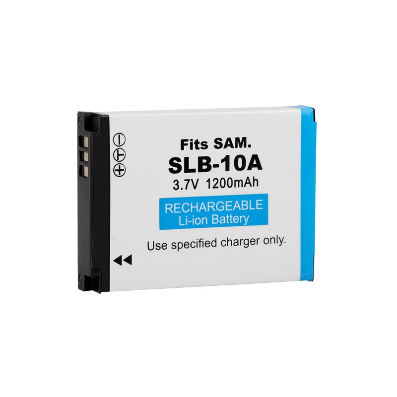 Batteria della macchina fotografica di SLB-10A SLB 10A 1200mAh per le batterie di Samsung PL50 60 65 800 SL820 WB500 WB550 HZ10W esso100 L100 L110 L200 L210: 1batteria