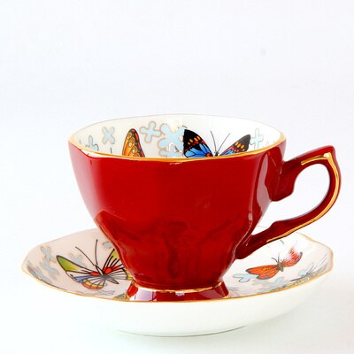 Tazas de café de cerámica para el desayuno, taza para la leche, té con bandeja, utensilios de cocina creativos, Prenest de boda y cumpleaños: Style 3