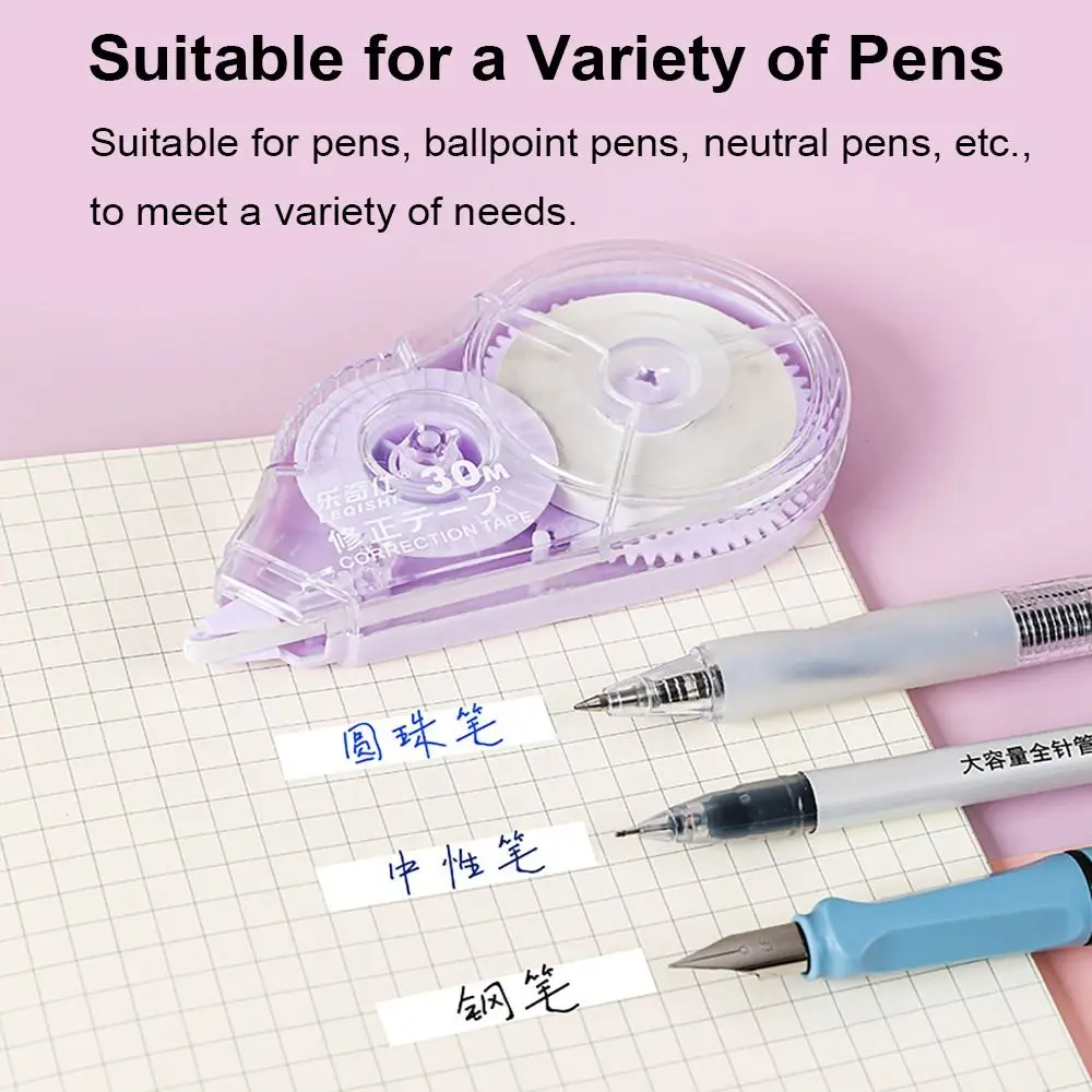 10 pacotes, fita corretiva, branca, feita de fita correta, borracha com dispensador transparente, adequada para escritório, escola,