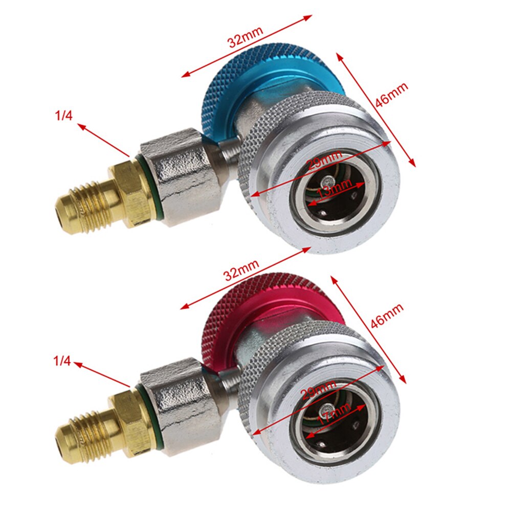 Outil de Service de climatisation R134a, manomètre à double pression, raccord rapide réglable