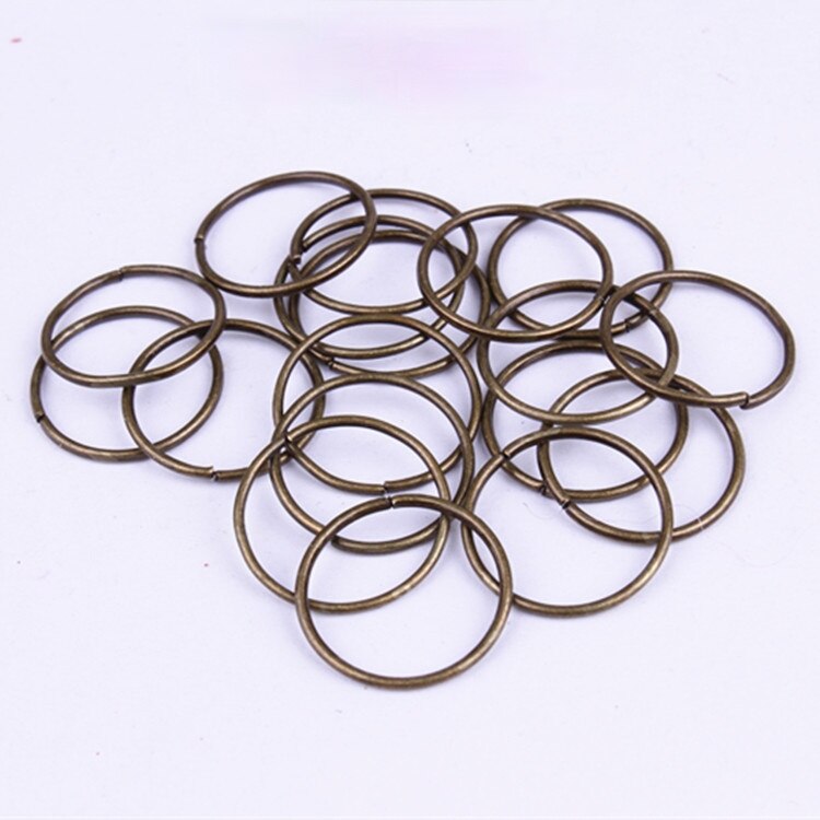 50Pcs Haar Vlecht Dreadlock Kralen Manchetten Ringen Buis Accessoires Opening Hoepel Cirkel 10-12Mm Binnenste Gat Haar gehaakte Vlechten: LQ231-6