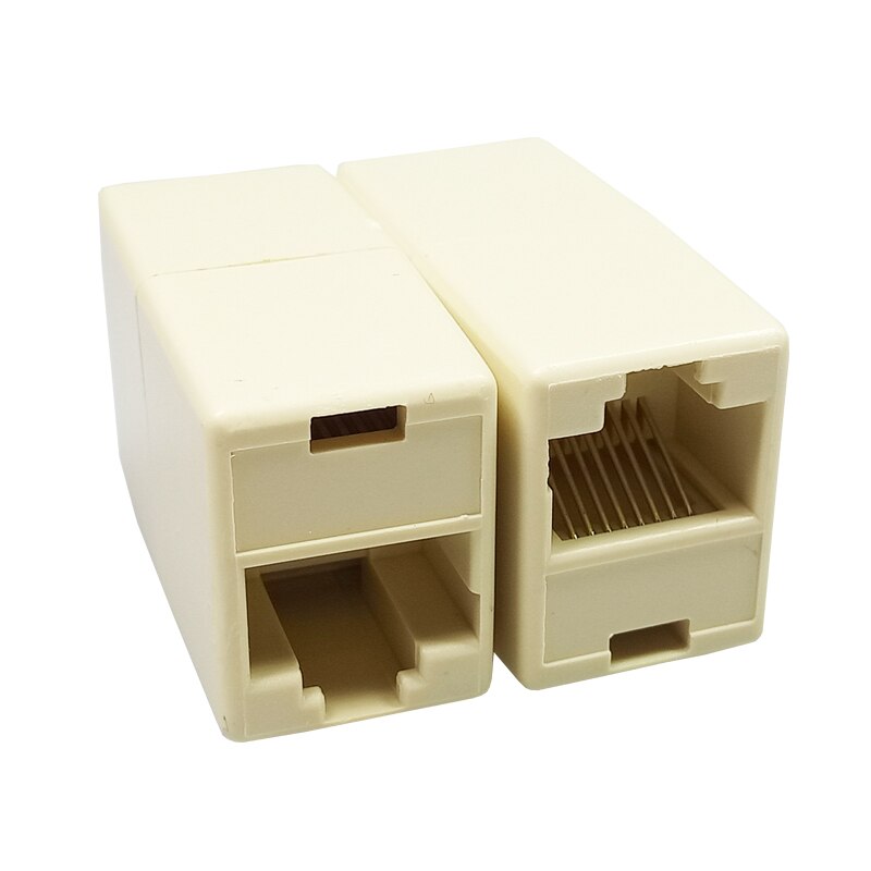 ESCAM CAT5 CAT5e Ethernet Adapter 8P8C RJ45 Connector Network Extension Cable Adapter for Ethernet Cable Female to Female