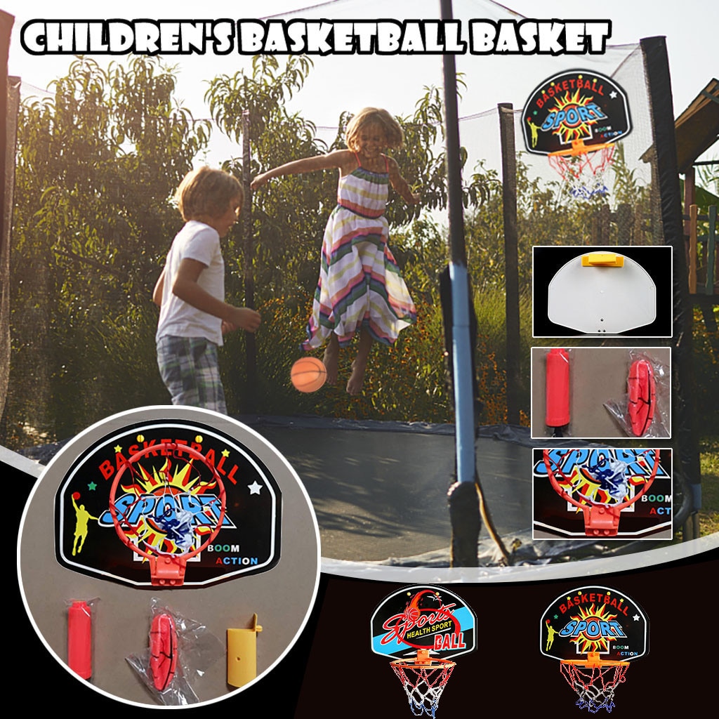 Bärbar mini -studsmatta för basketbågar för basketboll inomhus hemmabasketballfans sportspel leksaksuppsättning för barn barn vuxna  #4