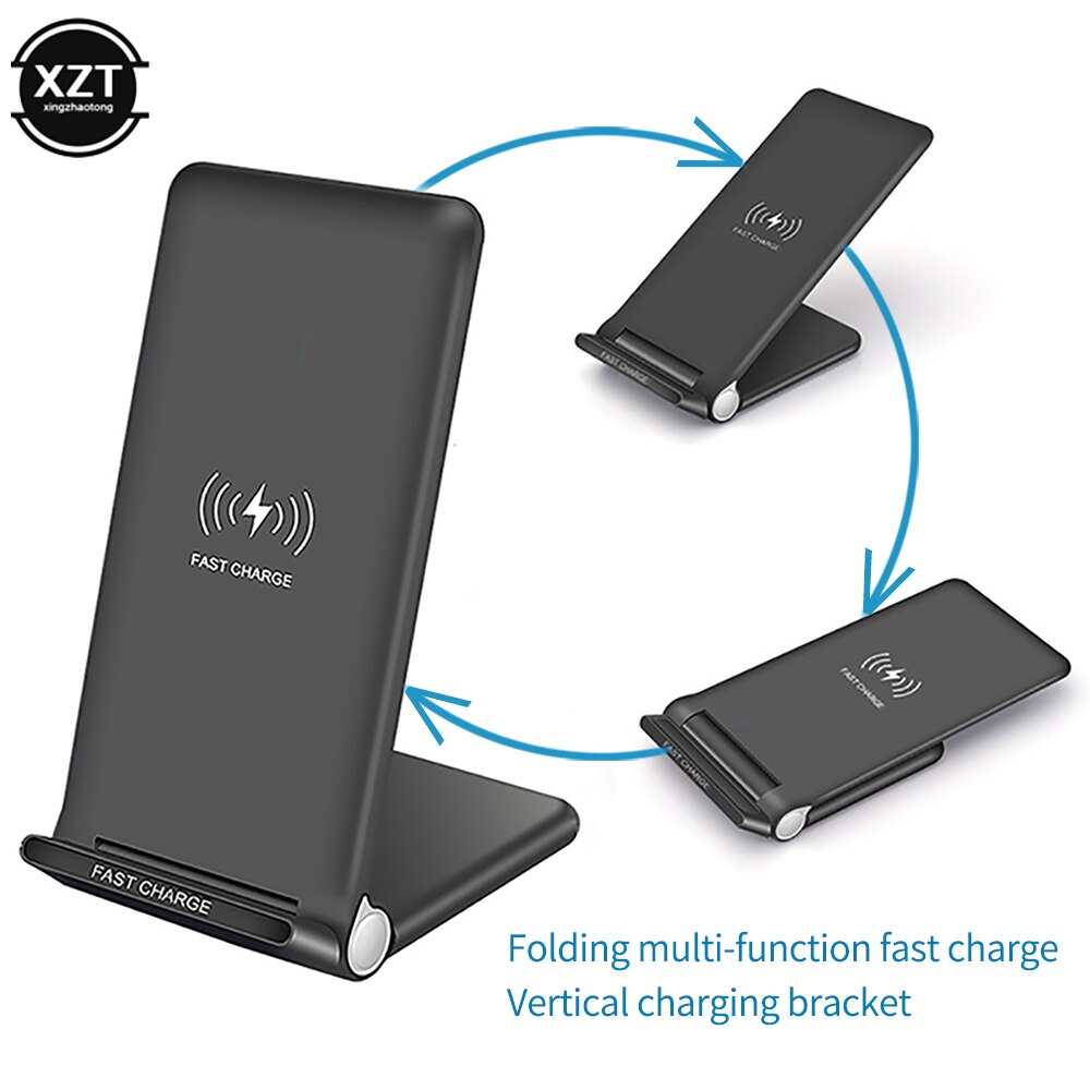 zginać Qi bezprzewodowa ładowarka stojak uchwyt szybkie ładowanie 7.5W/10W/15W dla iPhone 11 XR X XS 8 Samsung S10 S9 USB C Qucik Podkładka ładowania