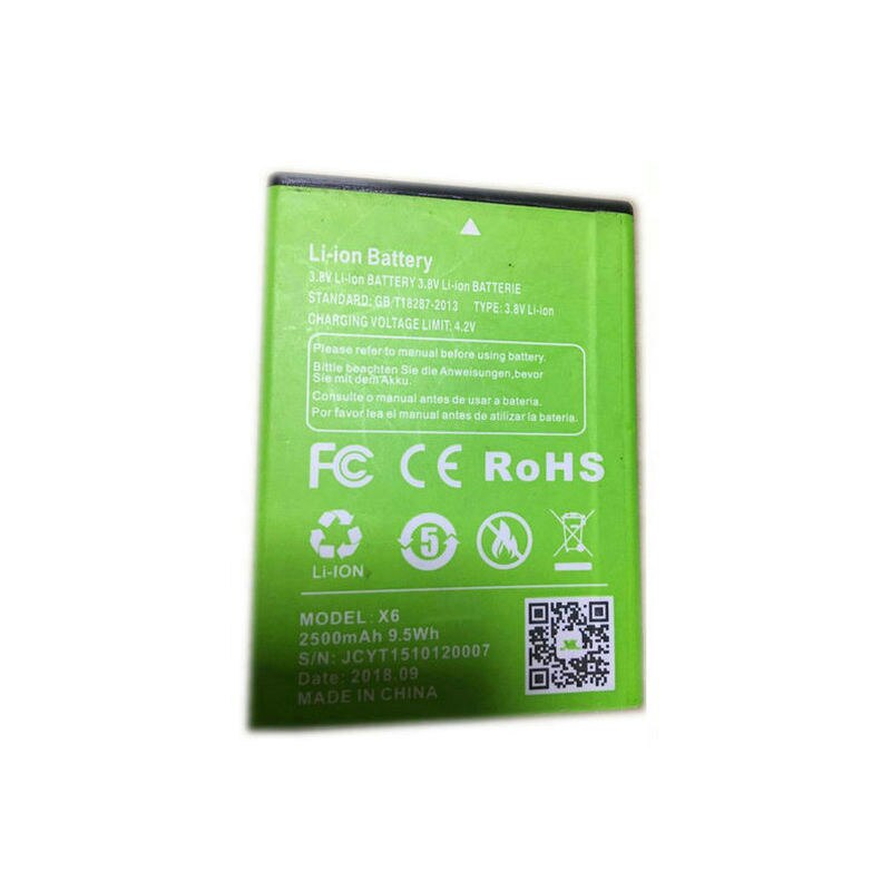 2500mAh Battery For XGODY X6 5.0 Inch Replacement Rechargeable Mobile Phone Batteries Tested In Stock: Default Title