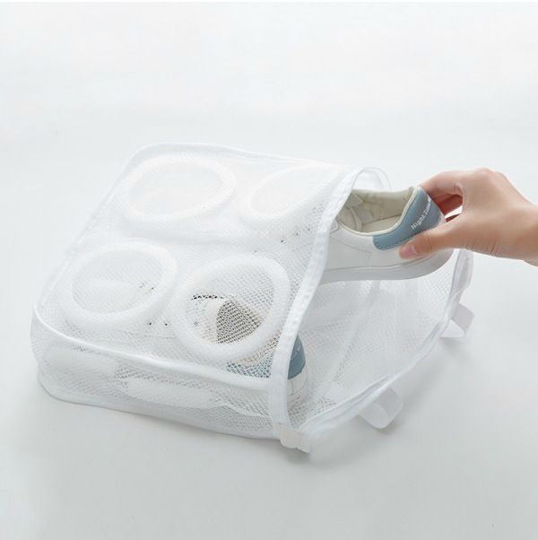 Zipper Mesh Laundry Bag Household Anti-deformation Washing Machine Washing Bag Shoes Airing Dry Tool Underwear Bra Washing Bag