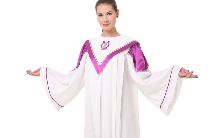 goede materialen Christelijke Kerk Choir lange gown Robes christian kostuums voor volwassenen psalm gewaden lange kerk Gewaad: L