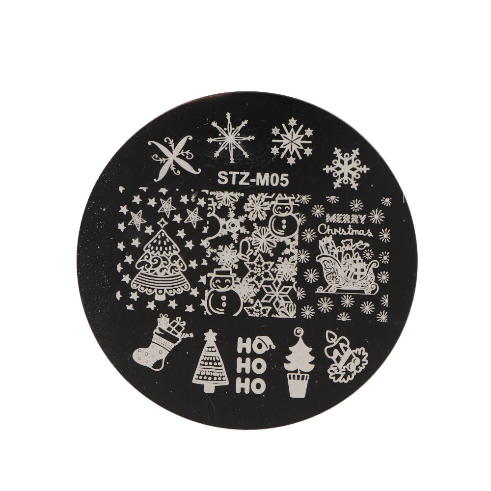 Pochoirs pour ongles, modèle de sapin de noël, renne, plaque d&#39;estampage, Nail Art: M05