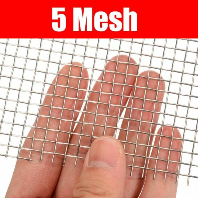 Stainless Steel Filter 5/8/20/30/40 Mesh Woven Wire Filtration 15cmx30cm: 5 Mesh