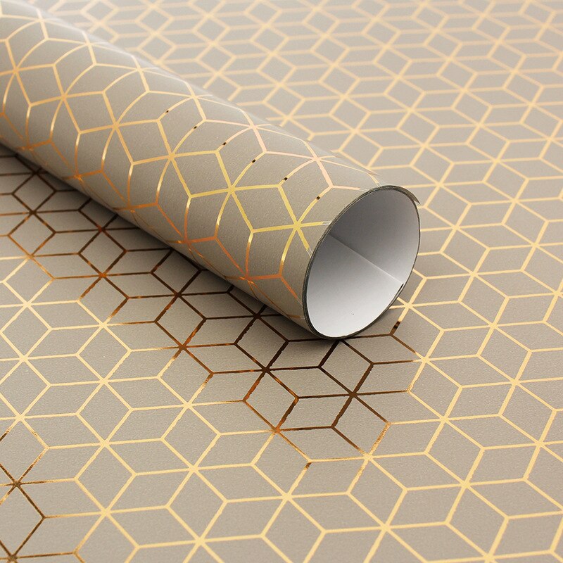 Light luxury classic decorative wrapping paper Christmas wrapping paper Black gold style wrapping paper 50*70cm: GP-01