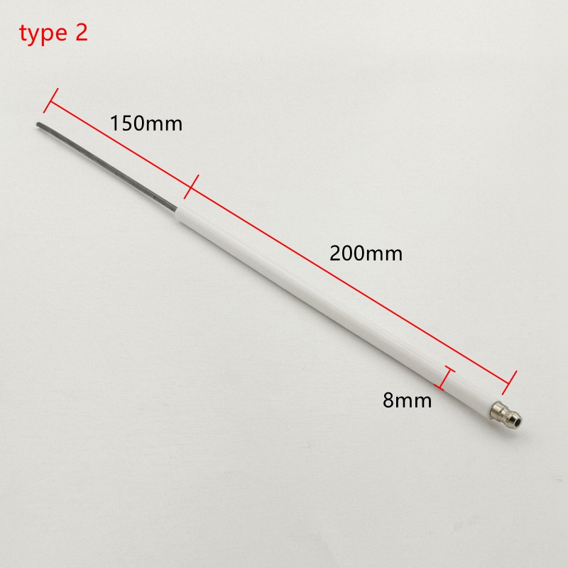 Brûleur à gaz, aiguille d'allumage en céramique, tête de cuisinière Diesel, tige d'allumage, électrode, bâton de combustion longue, sonde ionique pour la détection de flamme: YELLOW