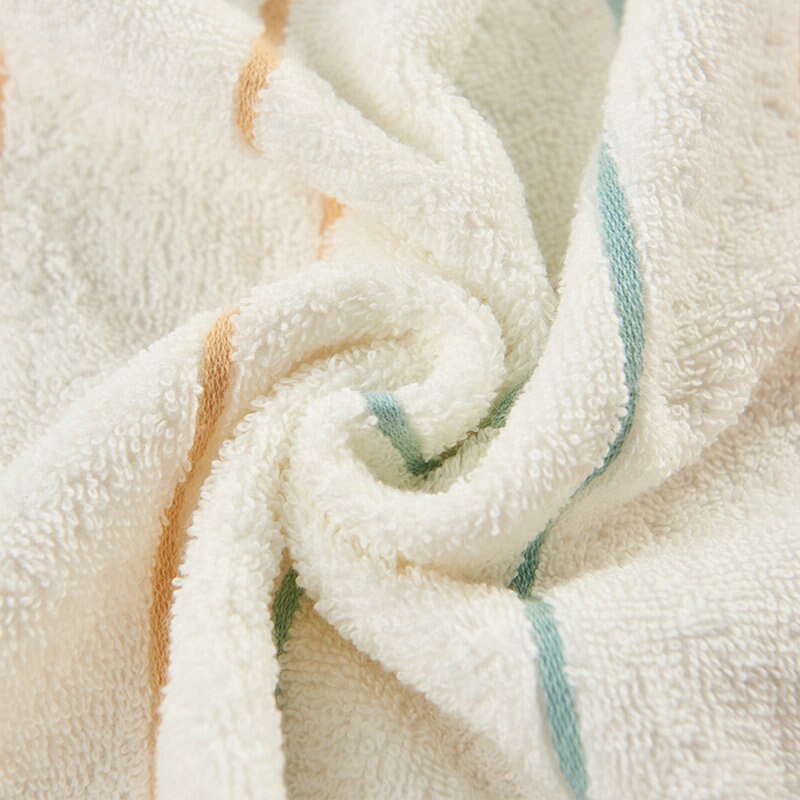 Face Towel Bathroom Super Absorbent Luxury Soft Cotton Anti-Microbial Towels Hand Towel 33x73cm Stripe Style 100% Cotton MJ-1090