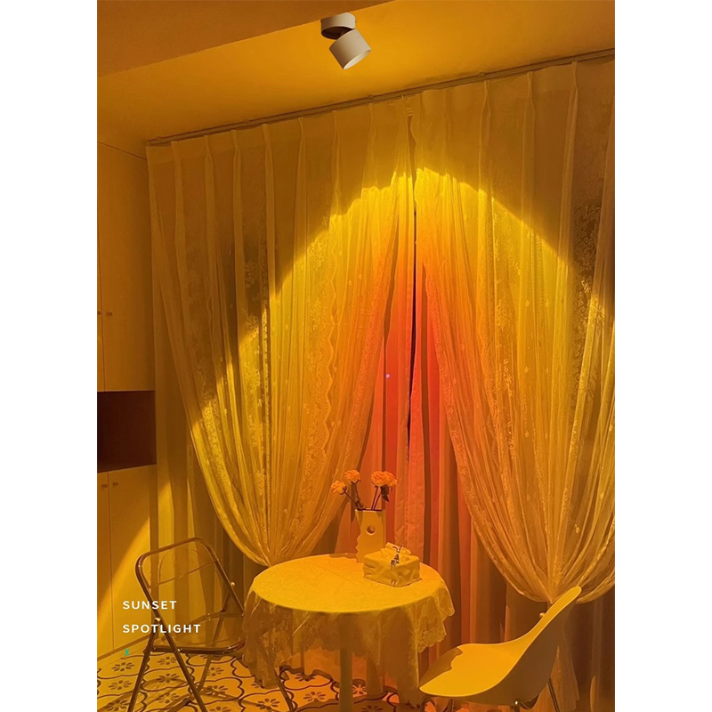 foco de puesta de sol, lámpara Led empotrable, iluminación de punto de techo montada en superficie Interior para decoración, sala de estar, dormitorio y pasillo