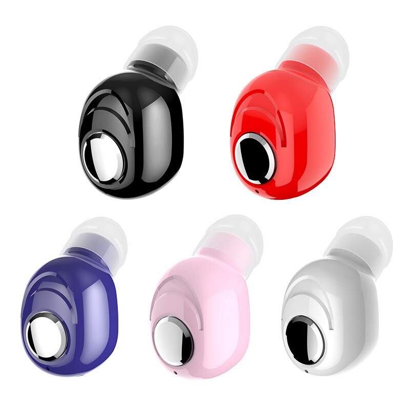 Draadloze Bluetooth 5.0 Enkele Headset Oortelefoon Oordopjes CVC8.0 Digitale Ruisonderdrukking Waterdicht Anti-Zweet Verborgen Ear Plug