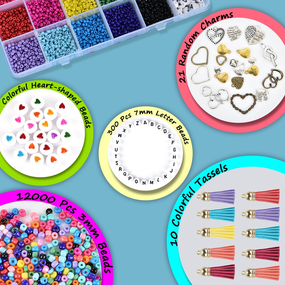 3mm tjekkiske glasfrøperler æskesæt alfabet-bogstavperler runde perler til smykkefremstilling ringe halskæder håndlavet tilbehør