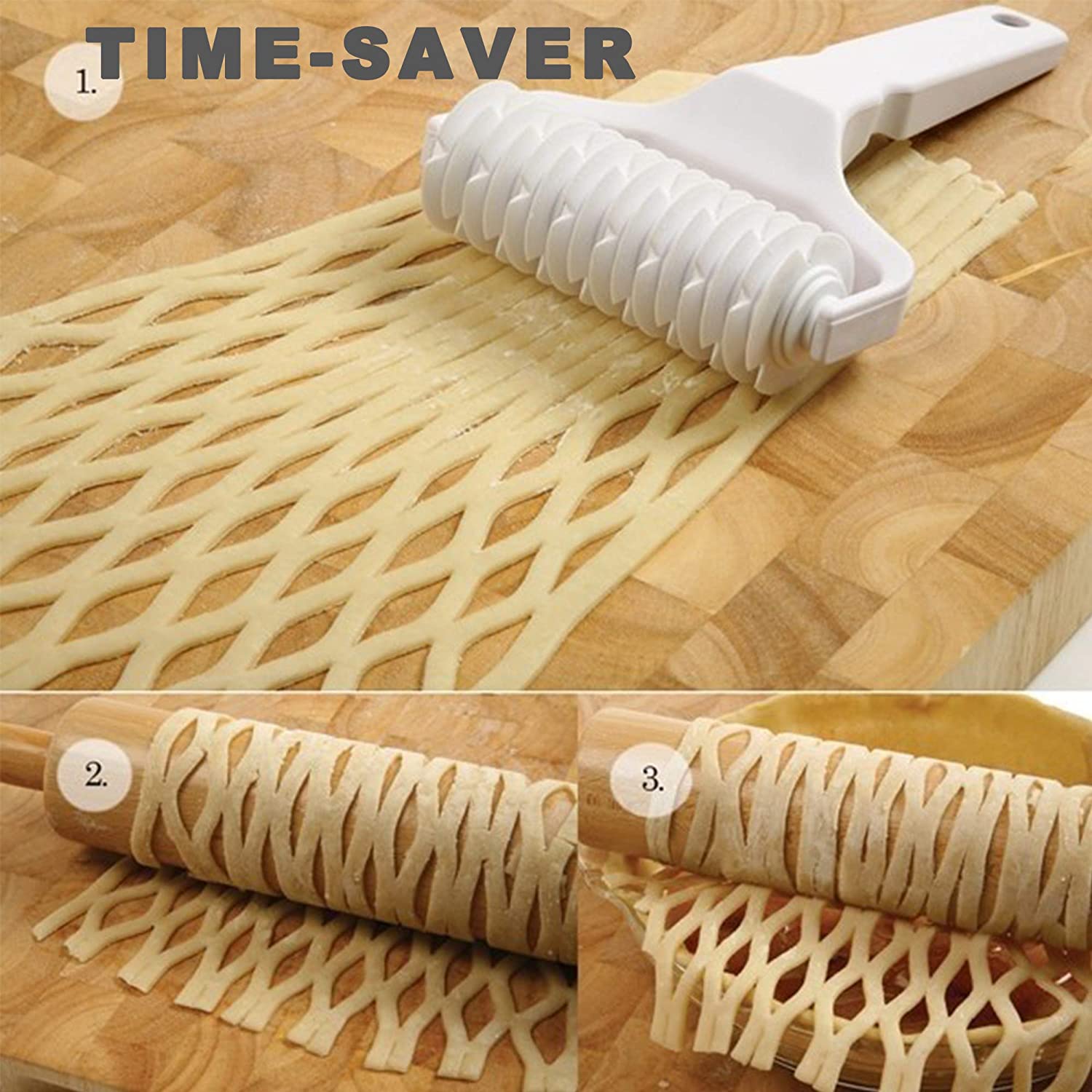 Plastic Mesh Cutter Roller Cutter Pizza Kookplaat Biscuit Cake Tool Pull Pin Roller Pizza Kookplaat Punch Pizza Gereedschap