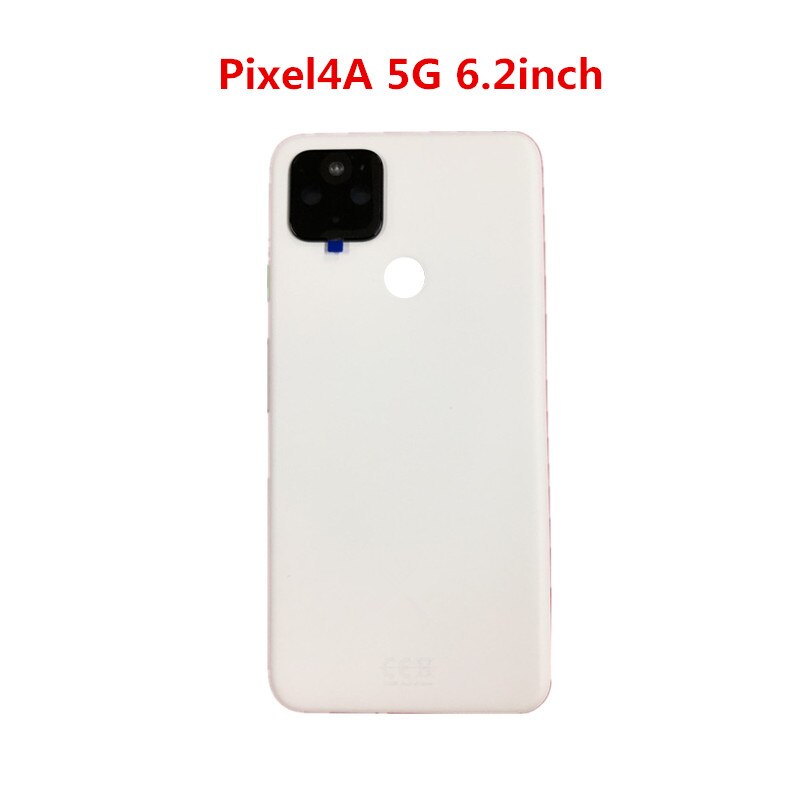Pixel4A Back Cover For Google Pixel 4A / 4A 5G Housing Rear Door Phone Repair Replace Battery Case + Camera Glass