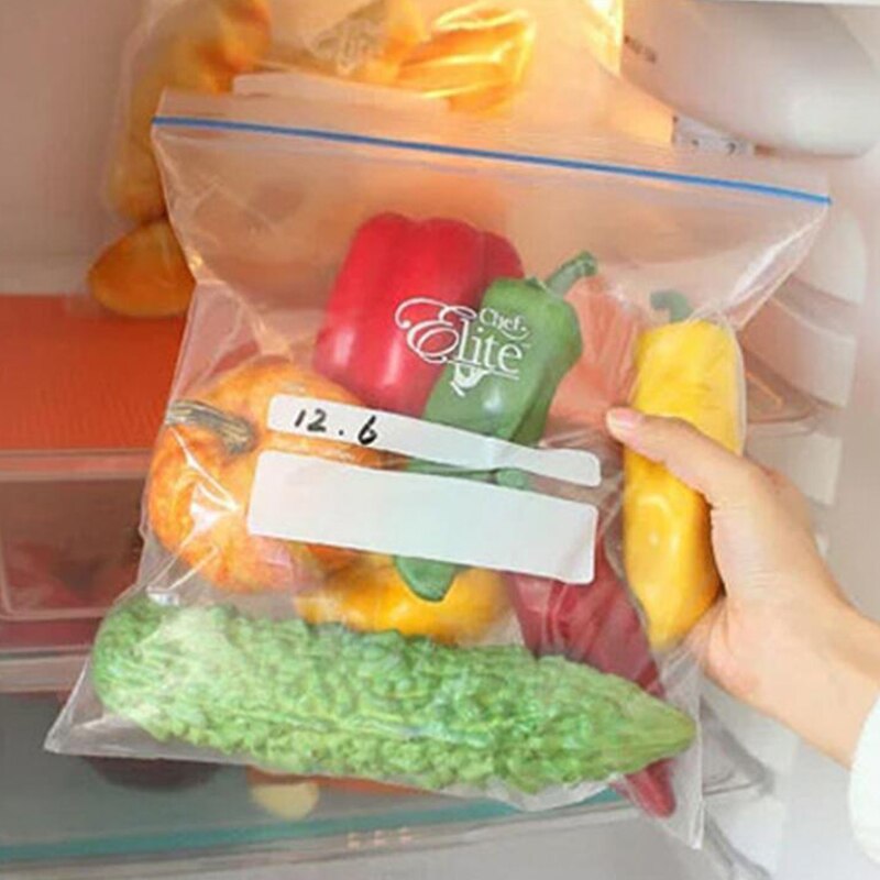 48PCS Reusable Fresh Zipper Bag Freezing Heating Food Saran Wrap Storage Bag Versatile Vacuum Sealed Bag Kitchen Accessories