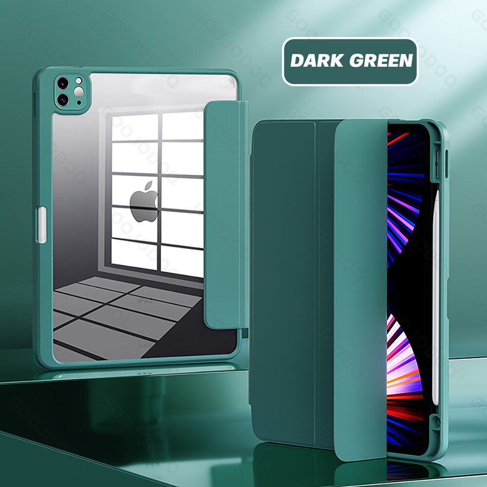 For iPad Air 4 Case for iPad Pro 11 12 9 Case Mini 6 for iPad 10.2 7th 8th 9 generation Case Pro 12.9 Cover funda: 1 / Blue