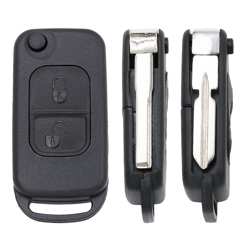 Bilnøkkel Skall til Mercedes Benz - Uskåret Blad HU39/HU64 - 7x3x2cm