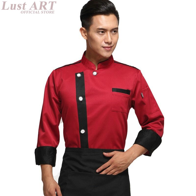 food service chef jacket kitchen hotel chef uniform casual restaurant chef clothing AA011